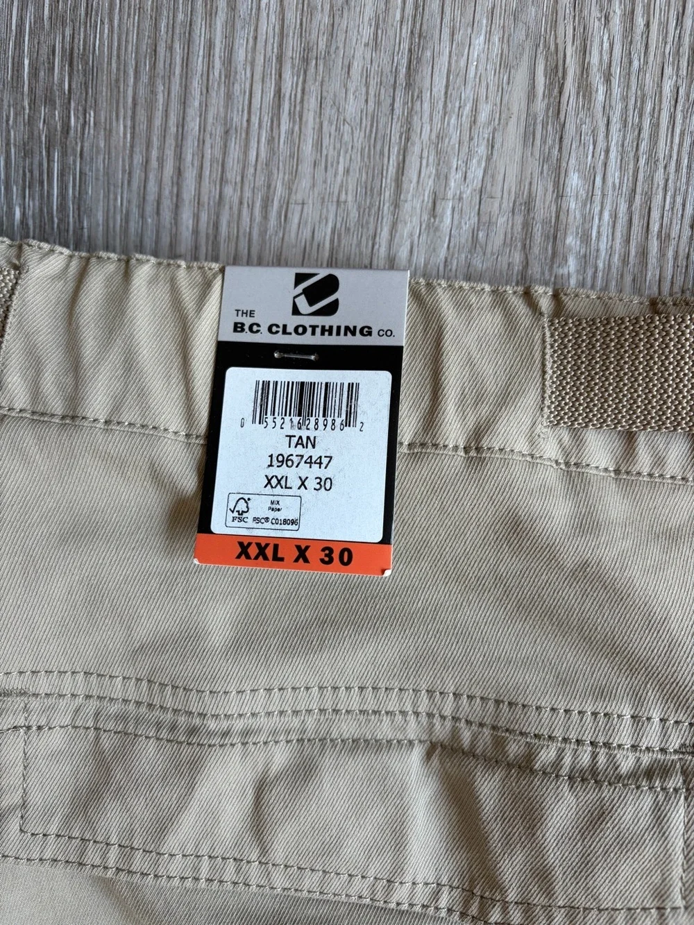NWT BC Clothing Co. Men's Convertible Cargo Pants